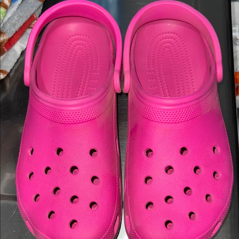 CROCS Pink Sandals with Signature Comfort